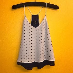 Blue & White Tank Top